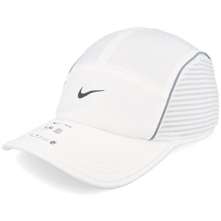 Nike - White 5panel Lippis - Fly Cap White 5-Panel @ Hatstore