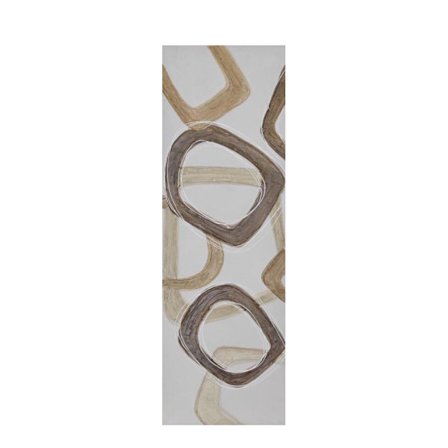 Abstrakti canvas-taulu, 30x90cm, monivärinen