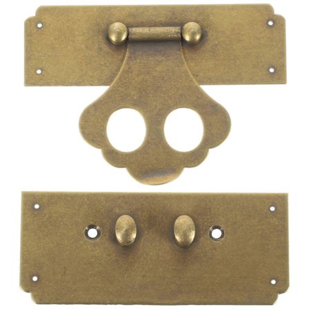 Vintage Låda Hasp Lås Spänne Smyckeskrin Hårdvara Möbel Lås Spänne Hasp