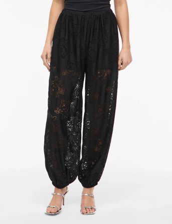 Vila Vilala Lace Balloon Pants - Black - 38