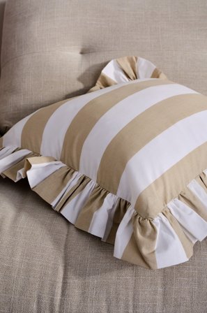 Jotex - 50x50 Cm Putetrekk Hvit/beige - FREDDIE - Kjøp Pynteputer & trekk hos Jotex