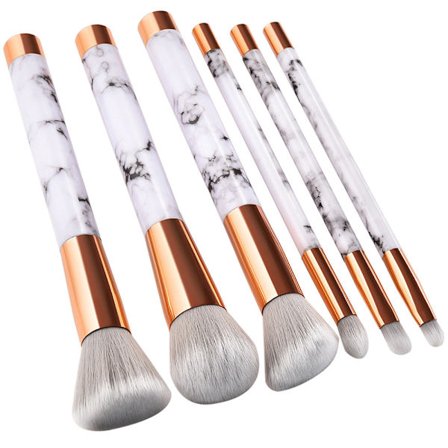 6 borstar Patie-Minerals Sminkborstset