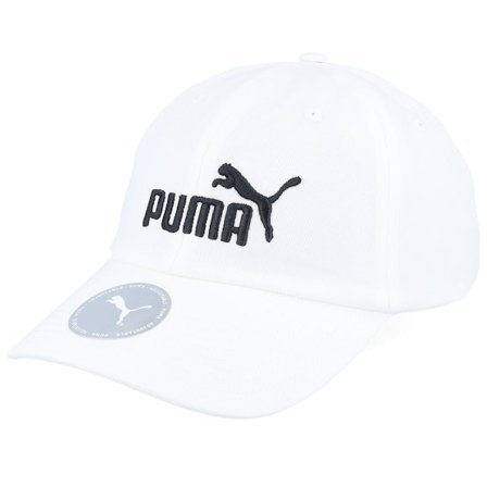 Puma - Weiss unconstructed Cap - Essential Cap White Dad Cap / Unconstructed @ Hatstore