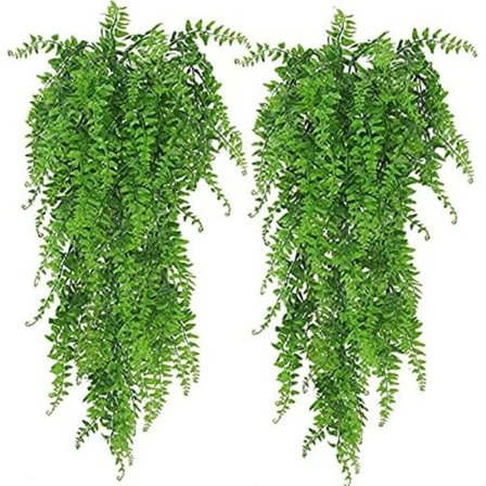 2 stk. kunstige planter Boston Fern, kunstige kunstige planter