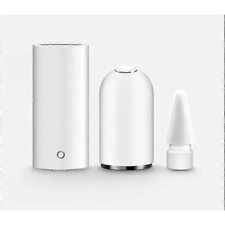 Magnetisk Penneetui Ladeadapter Og Spisser Erstatningstilbehørsett Kompatibelt For Apple Pencil 1. Generasjon 3 stk - Hvit