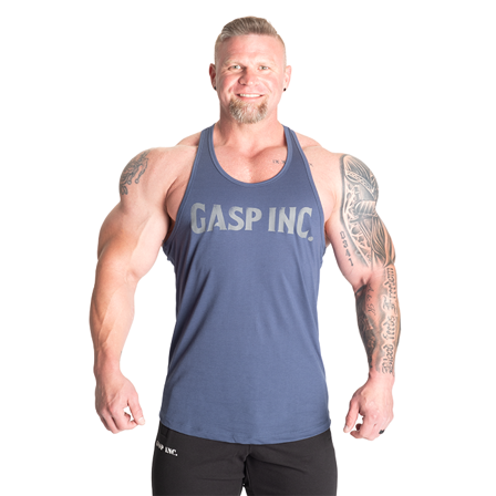 GASP Essential T-Back Top Lyseblå