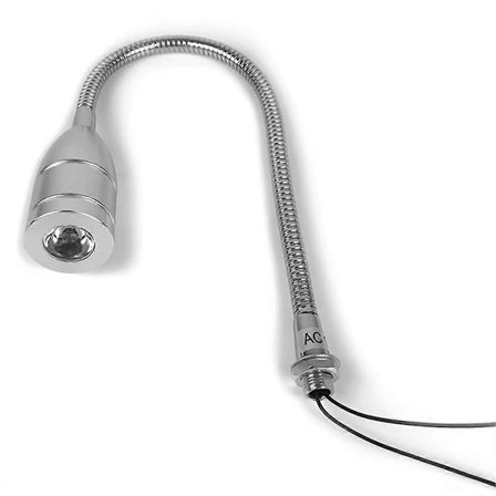 3WAC 12V 24V LED Værktøjslampe Fleksibel 30cm LED Værkstedslampe Sølv til CNC Maskine Reparation Svejsning