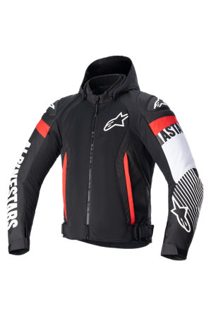 Motorradjacke Alpinestars Zaca Air Schwarz/Weiß/Rot Fluo M
