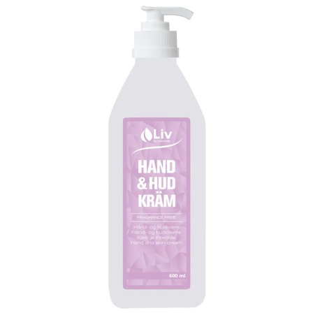 LIV Hand/Hudcreme oparfymerad 600ml - Lyreco - Städ och hygien - Tvål och hygien - Hand- och hudcremer