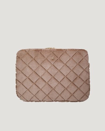 Dark Department Faux Fur Quilted Mac Cover Beige Accessoires Mädchen - Kids Brand Store