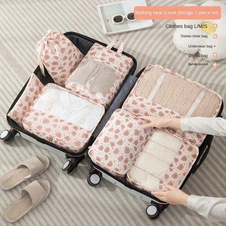 7 stk. Rejseopbevaringspose Tøj Sortering Opbevaringspose MAILANG