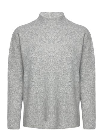 Pzastra Turtleneck Pullover Tops Knitwear Turtleneck Grey Pulz Jeans