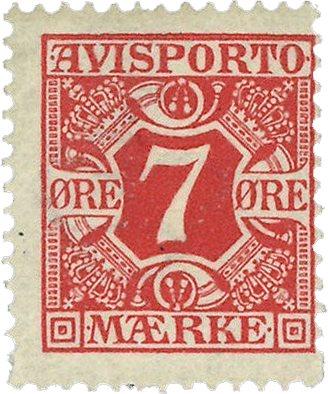 Danmark 1907 - Avisportomærke AFA 3 - Postfrisk