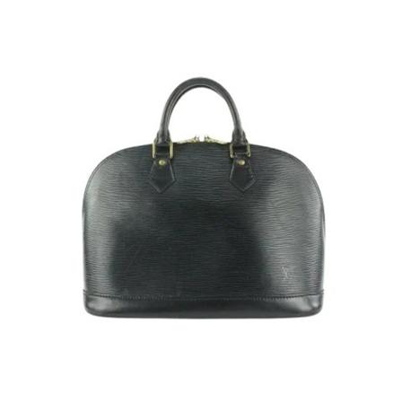 Louis Vuitton Vintage, Pre-owned Leather louis-vuitton-bags Zwart, Dames, Maat:ONE Size