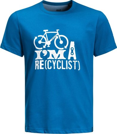 Jack Wolfskin Men's Ocean Trail Tee Men short-sleeved sweaters Blue L