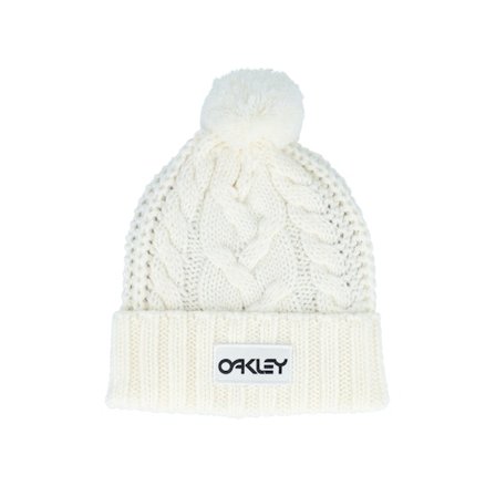 Oakley - Bianco pom Beanie - Harper Beanie Arctic White/Blackout Pom @ Hatstore
