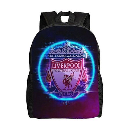 K1349 Liverpool Casual bærbar ryggsekk for menn med stor kapasitet, ungdomsskoleveske H