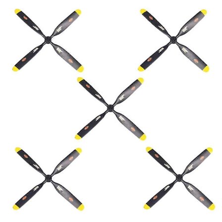 FMS 7.5×4 4-bladig propeller reservdel för 800mm vingbredd P51 V2 / F4U V2 / P47 V2/ A1 V2 RC Flygplan (FMY)
