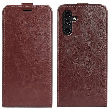 For Samsung Galaxy A14 5G R64 Tekstur Vertikal Flip Lær Telefonveske
