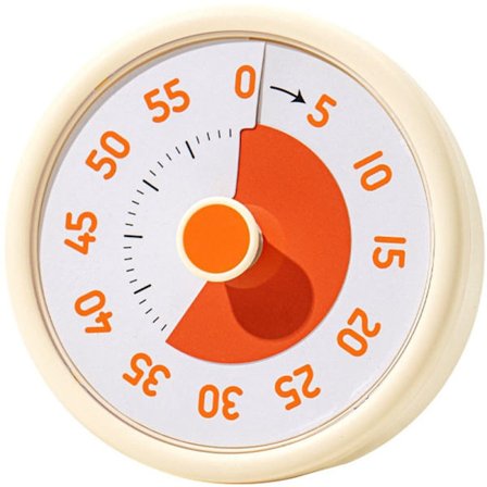 Timer - Visuell timer for barn - 60 minutters nedtellingstimer for klasserom