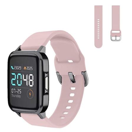Haylou SmartWatch comfort silikoni ranneke - Vaaleanpunainen Koko: L Pink