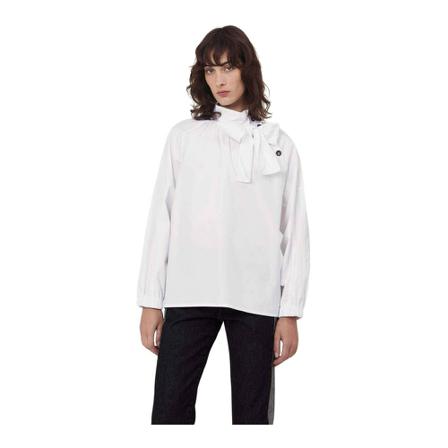 Silvian Heach, Blouse with bow at the neck Biały, Kobieta, Rozmiar: XS