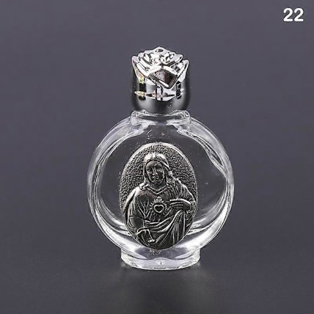 22 Sorter Holy Water Jesus Flask Religiös Kors Flask Kristna Jungfru Skulptur Flask Holy Water Flask