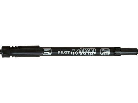 Pilot Begreen Begreen Twin Ended Marker, tunn och extra tunn spets, svart - Lyreco - Kontorsmaterial - Pennor - Märkpennor - Rund spets