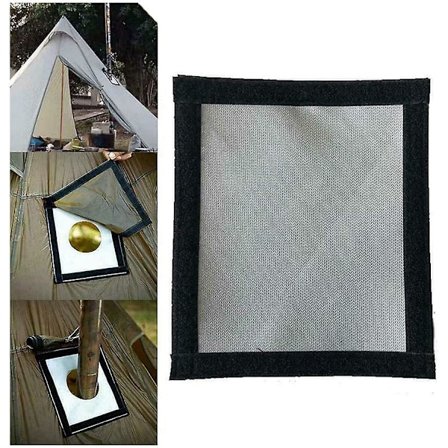 Teltovnsuttak Brannbestandig Rørventil Del Hold Bruken Av Varme Ovnsrør[DB]