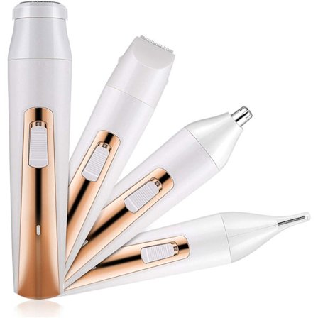 Guld - 4 i 1 Elektrisk Damebarbermaskine, USB Genopladelig, 1stk F