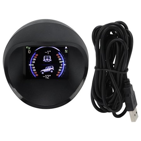 Digitaalinen HUD OBD2 GPS -tila kaltevuusmittarilla Kompassi Nopeus RPM-varoitustoiminto Universaali autoihin SUV:ihin Matkailuautoihin
