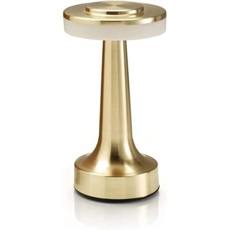 Trådløs, oppladbar LED-bordlampe med berøringskontroll, perfekt for nattbord, [Z878]