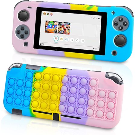 (Rosa) 1 stk Kompatibel Nintendo Switch Lite Etui Beskyttende Deksel Barn Anti-Knuse Silikon Etui Switch Lite 5.5 Anti-Scratch Etui