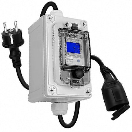 60A 230V Vanntett Digital Strømmåler, Mobil Kilowatt Strømovervåker 2025