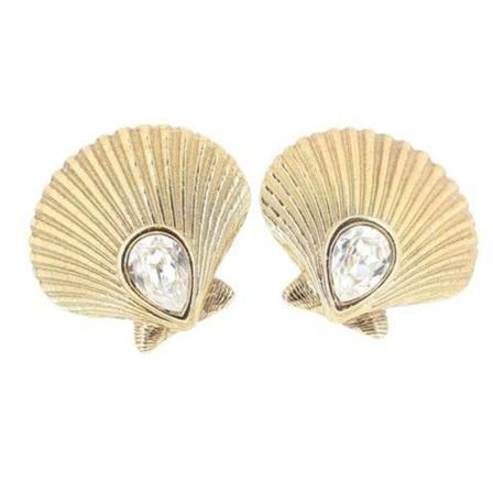Yves Saint Laurent Vintage, Pre-owned Earrings Geel, Dames, Maat:ONE Size