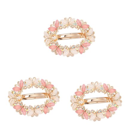 3 stk. Fjerklips Brude Hårklips Hårnåle Hårtilbehør Smykker Krystal Fransk Klips Brudepige Hårklips Rhinestone Barrette Bryllup Hårklips