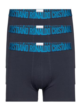 Cr7 Basic Trunk Organic 3-Pack Bokserit Musta CR7