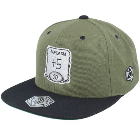 Critiql Hit - Grön snapback Keps - Sarcasm Ability Olive/Black Snapback @ Hatstore