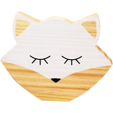 Sööt puust koriste huoneen sisustukseen, kettu-muotoinen riippuva koriste, kuvausrekvisiitta