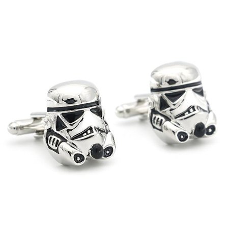 Star Wars Stormtrooper Manschettknappar i Silver Zinklegering
