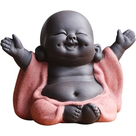 Patsaat ja muut koristeet Mini Istuva Buddha Koriste Kodin Sisustus Puutarhakoriste 9*6*7.5cm Pinkki 1 kpl