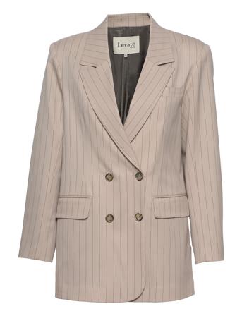 Lr-Osla Blazers Double Breasted Blazers Grå Levete Room