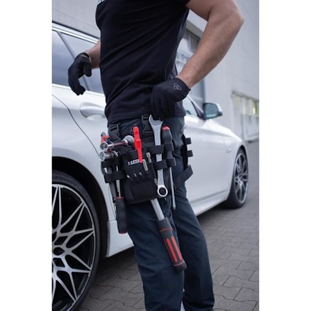 Værktøjstaske med bælteclips, værktøjstaske til ben, elektrikerværktøjstaske, benlommetaske, værktøjsholder til elektriker