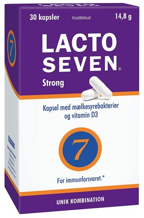 Vitabalans Oy LACTO SEVEN Strong 30 stk, Helse & Madvarer, Ingredienser, Mælkesyrebakterier