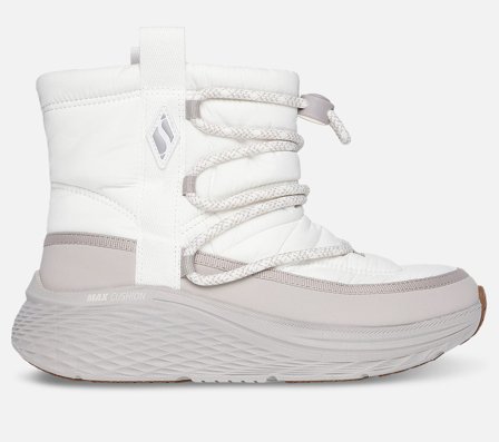 Skechers Vinterstøvler Dame - Max Cushioning Elite 2.0 Brooke - Hvid - Str. 37 med Air-Cooled Goga Mat