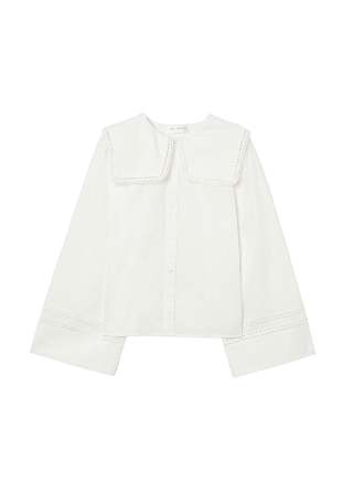 Carin Wester Blus med spetskrage FELINDA Blusar Vit 44