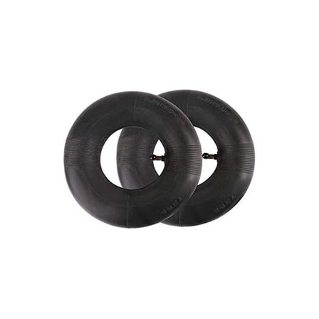 Pakke med 2 4.10/3.50-4 tommers serie rørdekk for trillebår, vogn, håndvogn, Ga