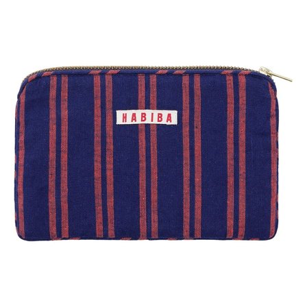 HABIBA Bolster Stripe Mini Clutch Indigo, Tøj & Bolig, Tasker & Punge, Clutches