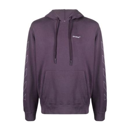 Off White, Hoodies Fioletowy, Mężczyzna, Rozmiar: M