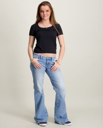 Instinct Girls s/s top Sort Toppe/Bluser Pige - Kids Brand Store